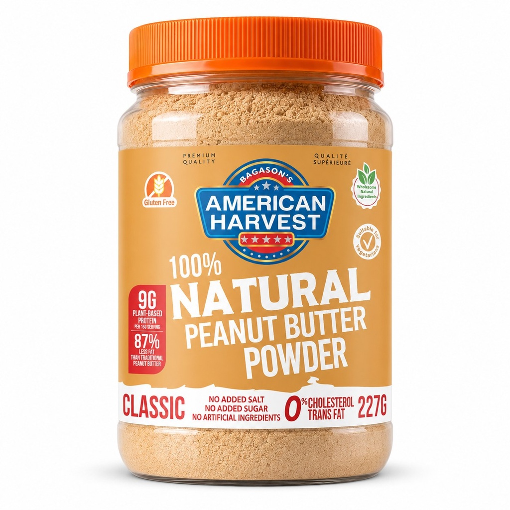 AH All Natural Peanut Butter Powder (12x227G)