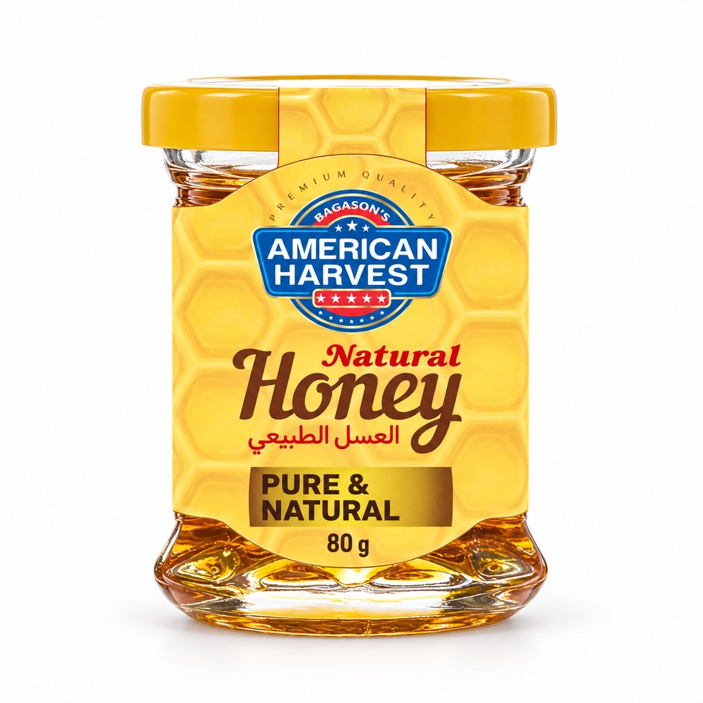 [AH-35] AH HONEY PURE & NATURAL Jar (12x4x80gm)