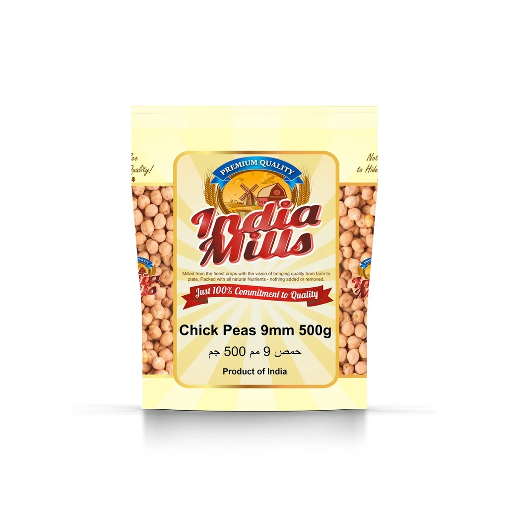 [IM-012] INDIA MILLS CHICK PEAS 9MM (20X500GM)
