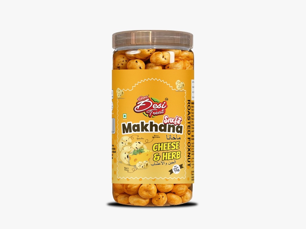 [DT-10] Desi Treat Cheese And Herb Makhana (20x75g)